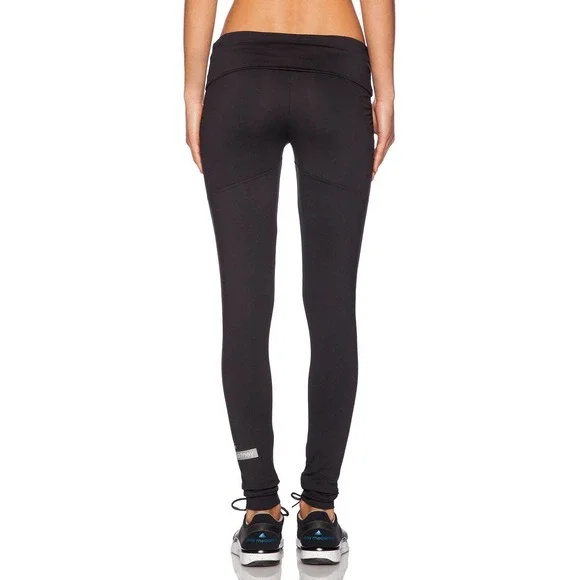 Adidas by Stella McCartney The Performance Fold-Over Full Length Leggings Black - Picture 4 of 13